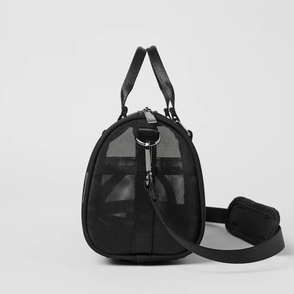 Alo Yoga Mini Sheer Duffle Bag in Black & Alo Bag - Picture 3 of 6